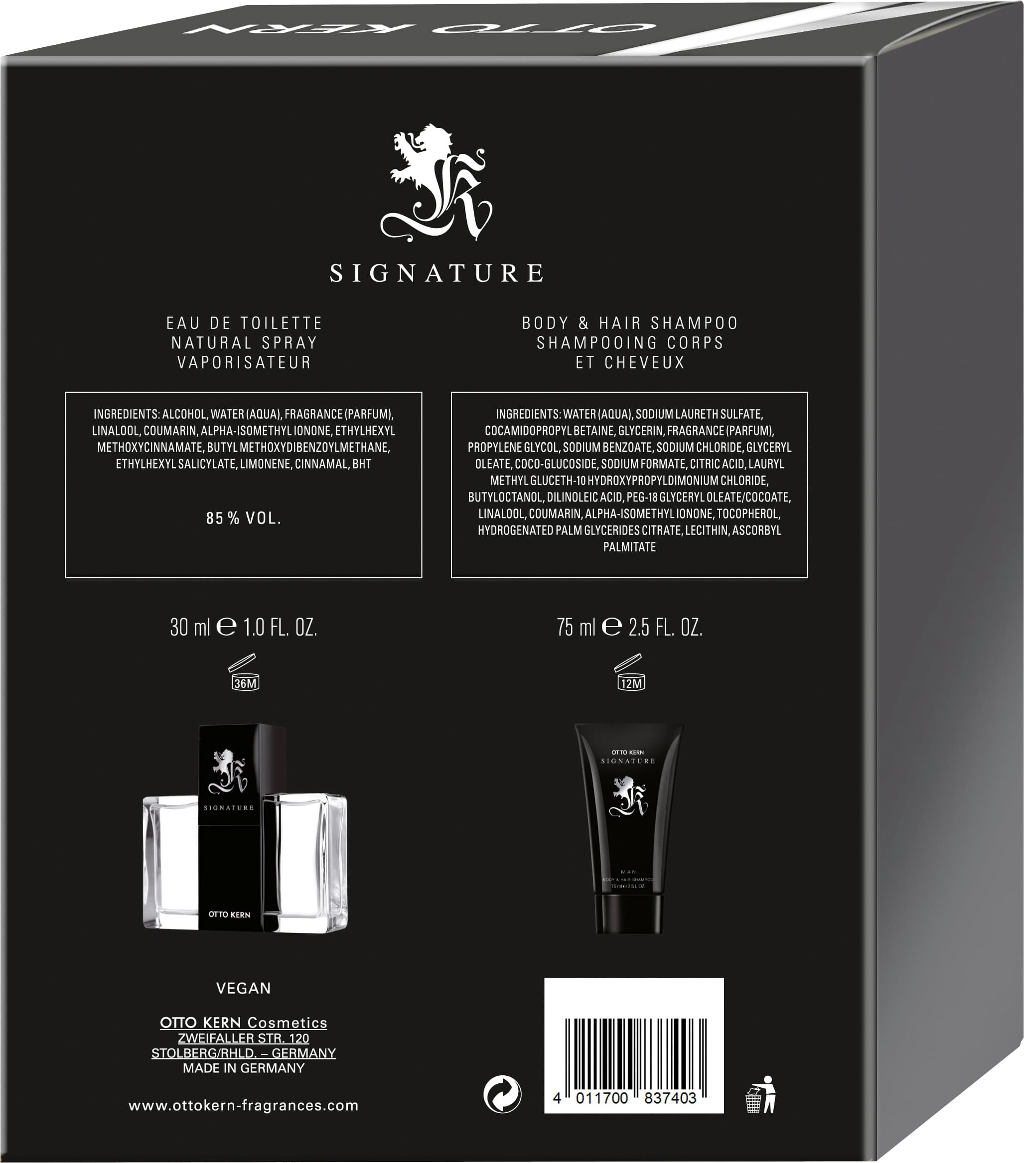 Produktbild OTTO KERN Signature Men Eau de Toilette + Duschgel Geschenkpackung 2 von 3