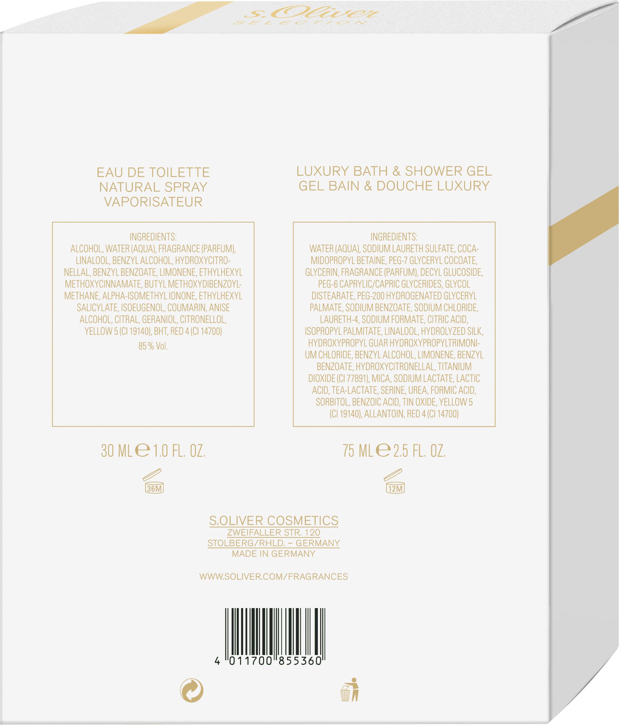 Produktbild s.Oliver Selection Eau de Toilette + Duschgel Geschenkpackung 2 von 3