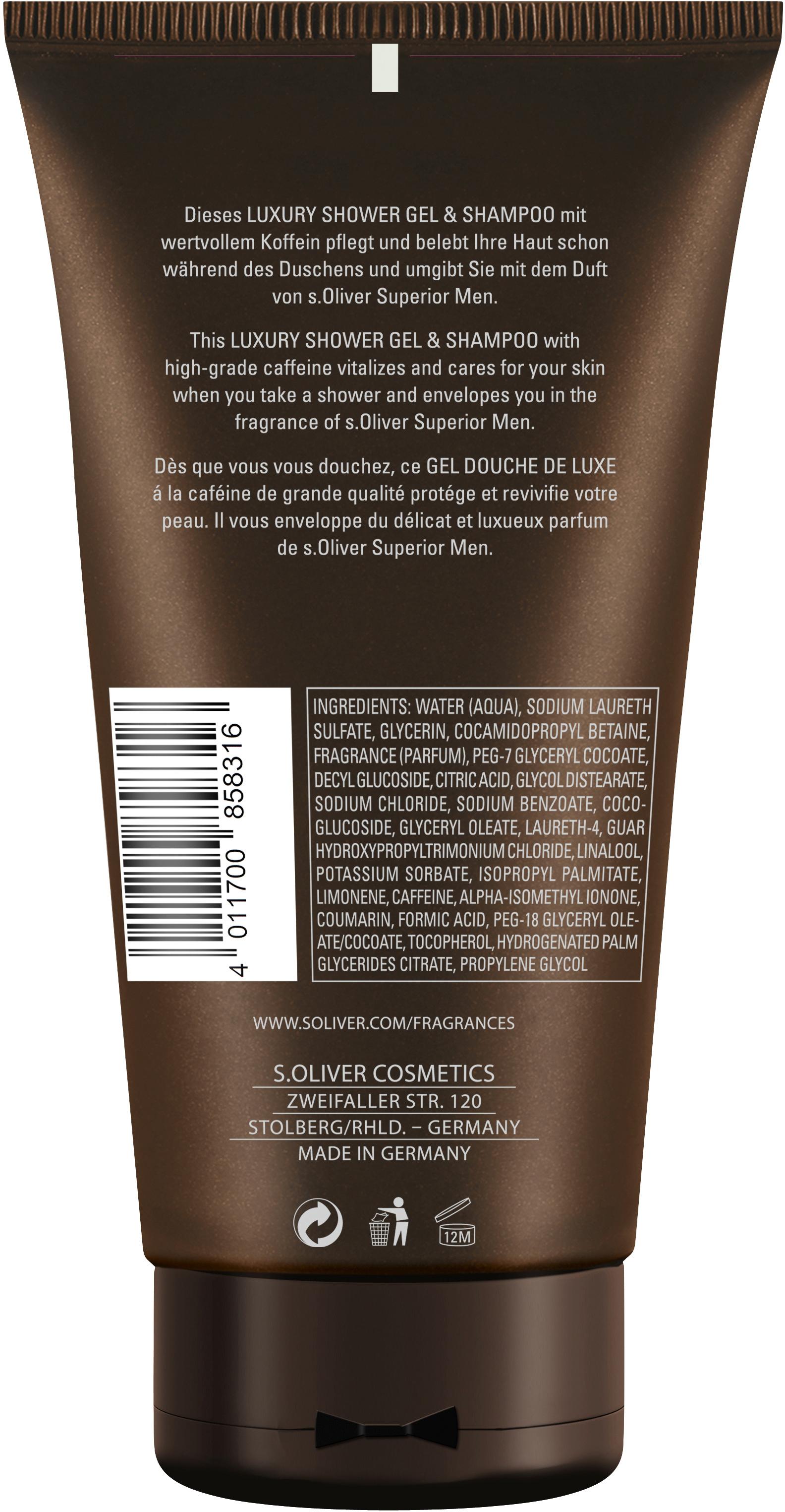 Produktbild s.Oliver SUPERIOR Men Hair&Bodyshampoo 2 von 2