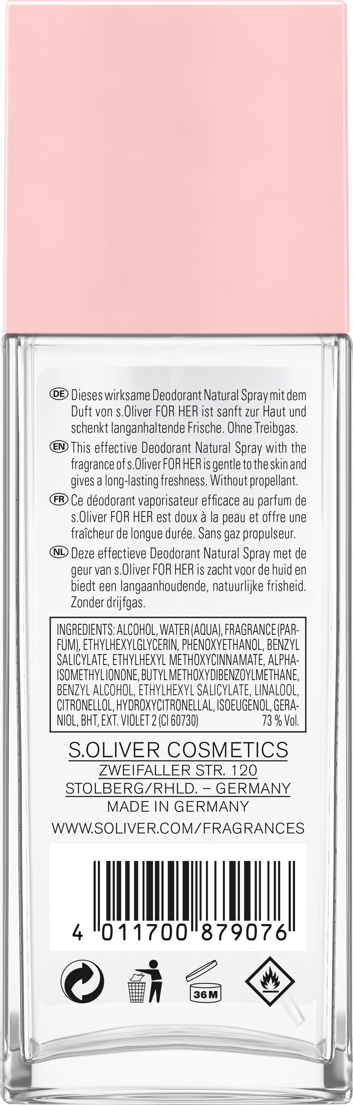 Produktbild s.Oliver FOR HER Deo Naturalspray 2 von 2