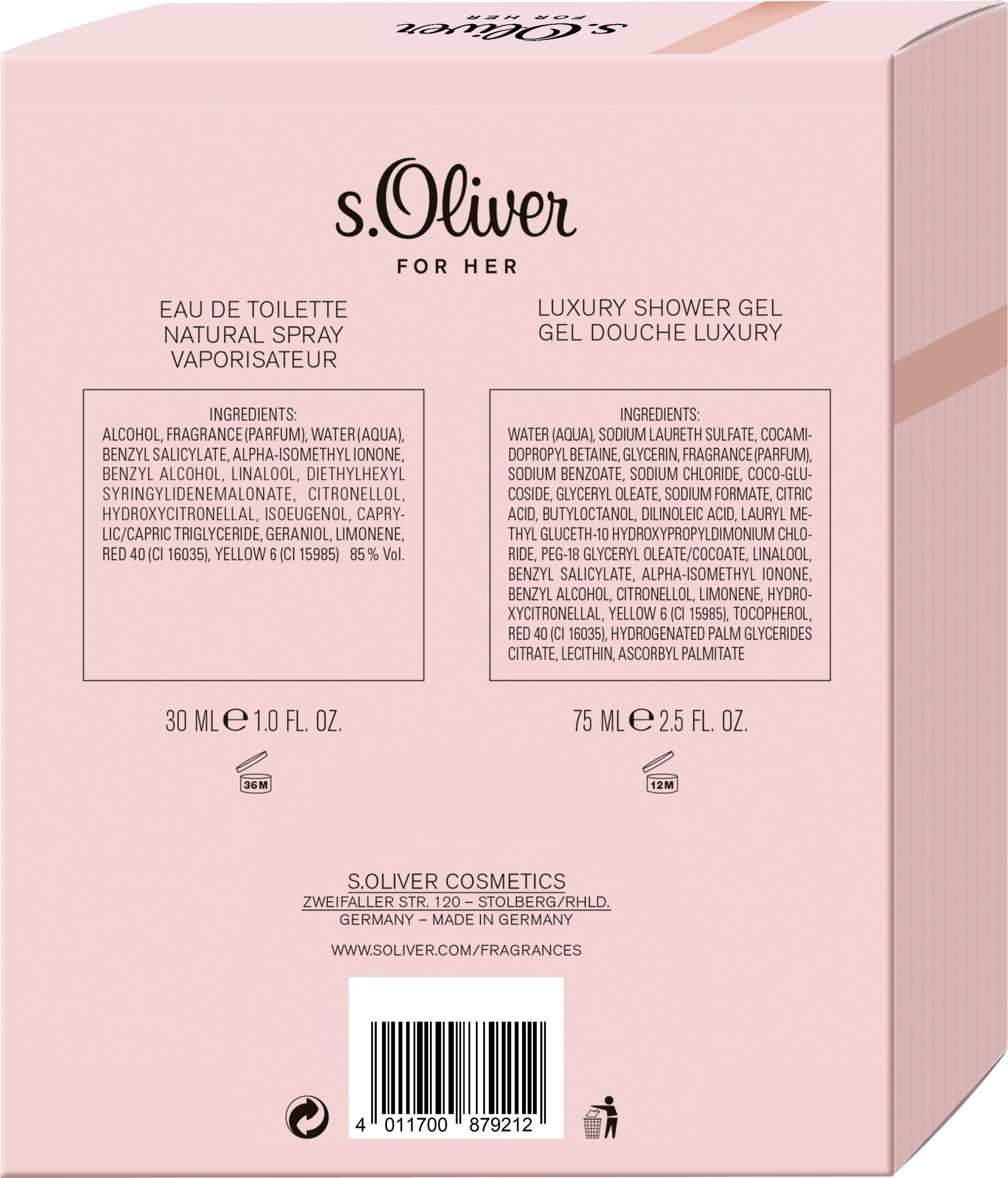 Produktbild s.Oliver for Her Eau de Toilette + Duschgel Geschenkpackung 2 von 3