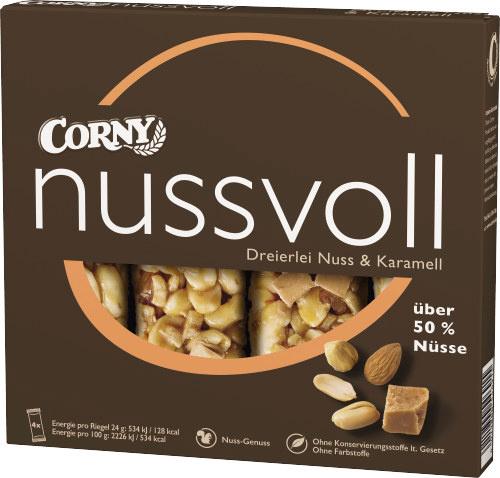 Corny Müsliriegel nussvoll dreierlei Nuss&Karamell