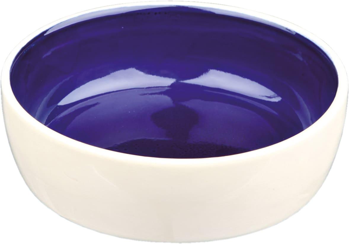 Trixie Keramiknapf creme/blau 0,3 Liter/ø 12 cm Katzenzubehör