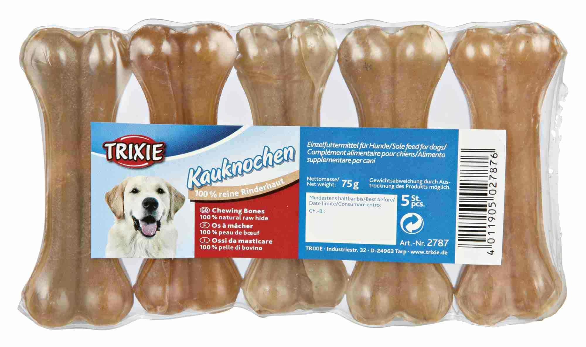 Trixie Hundesnack Kauknochen gepresst verpackt 8 cm