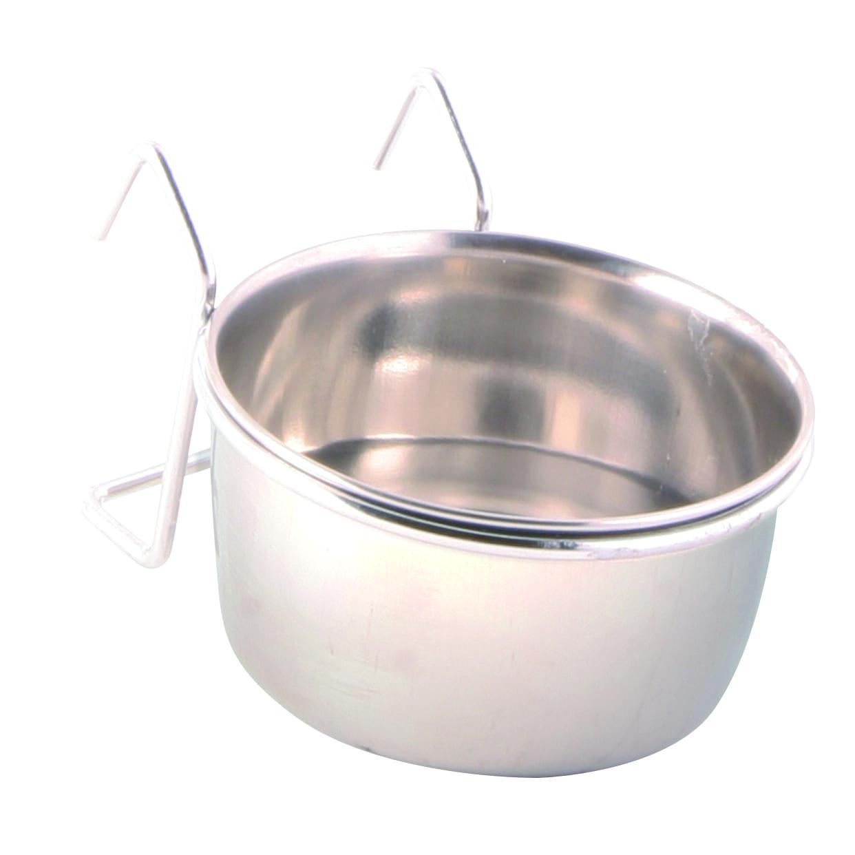 Trixie Vogelnapf Bird Napf Edelstahl mit Halter 150ml/ø 7cm