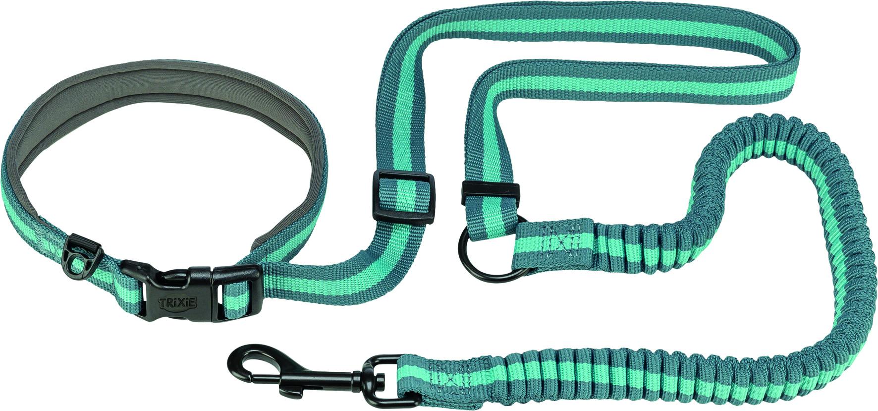 Trixie Joggingleine grau grün 1,33 - 1,80 m / 20 mm Hunde Zubehör