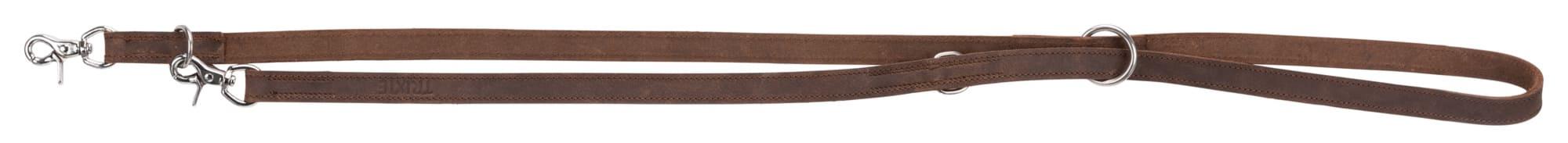 Trixie Rustic Fettleder V-Leine dunkelbraun L-XL