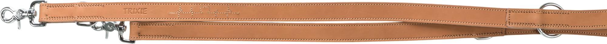 Trixie Rustic Fettleder V-Leine Heartbeat braun L-XL