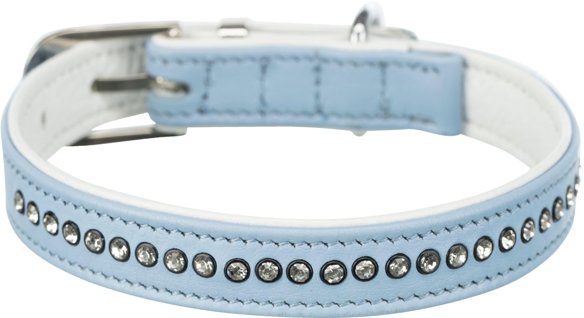 Trixie Active Comfort Halsband mit Strass XXS-XS Hundezubehör hellblau