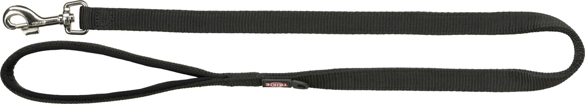 Trixie Hundeleine Premium schwarz M-L 1 Meter / 20 mm Hunde Zubehör