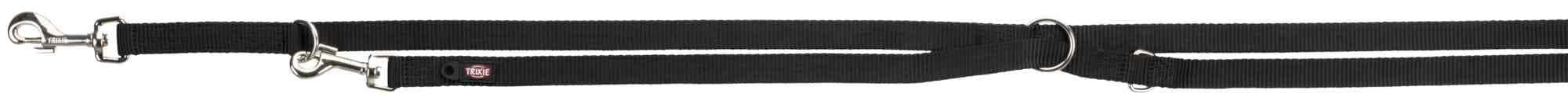 Trixie Verlängerungs-Leine Premium schwarz M-L 2 Meter / 20 mm Hunde Zubehör