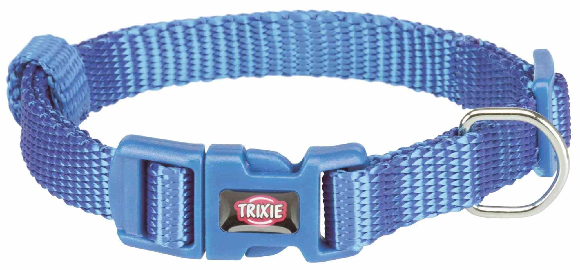 Trixie Premium Halsband blau M-L Maße: 35 - 55 cm / 20 mm
