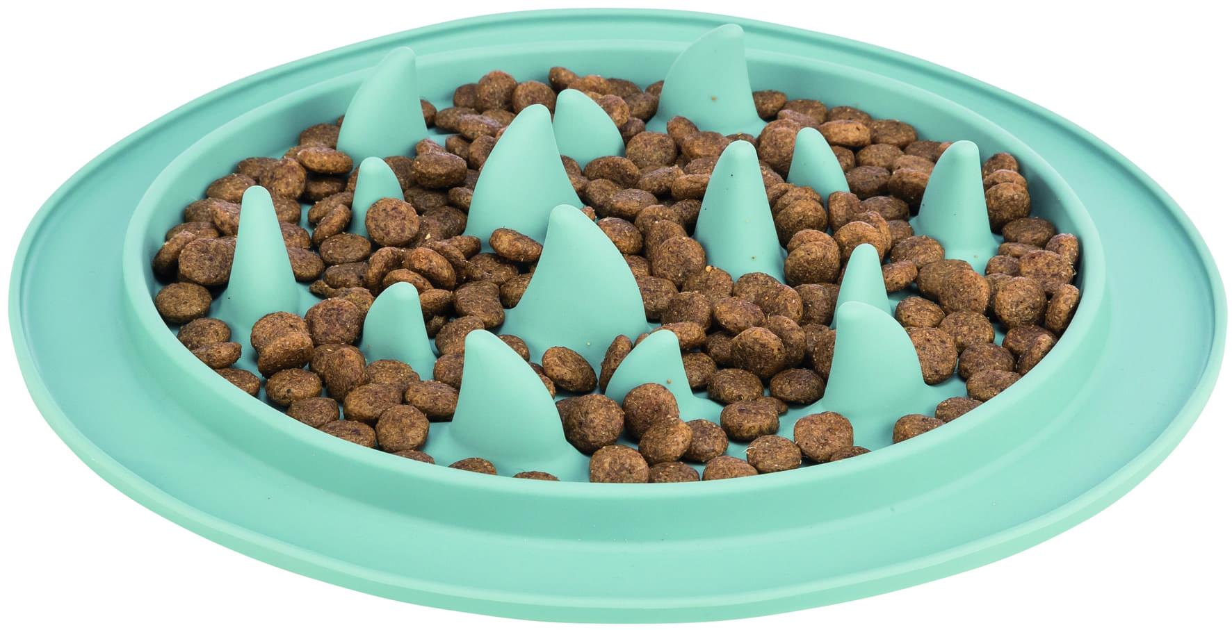 Trixie Hundezubehör Dog Slow Feeding Matte, TPE, ø 28 cm, blau