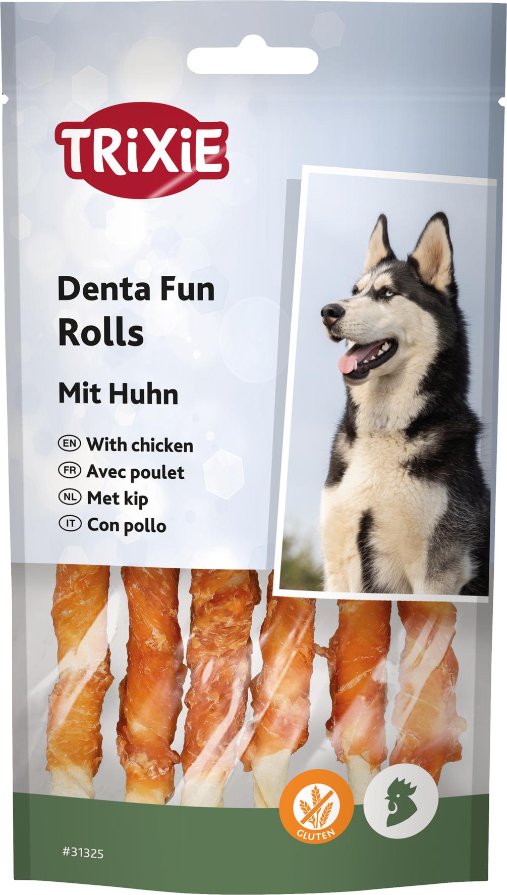 Trixie Hundesnack DentaFun Kaurollen Huhn 