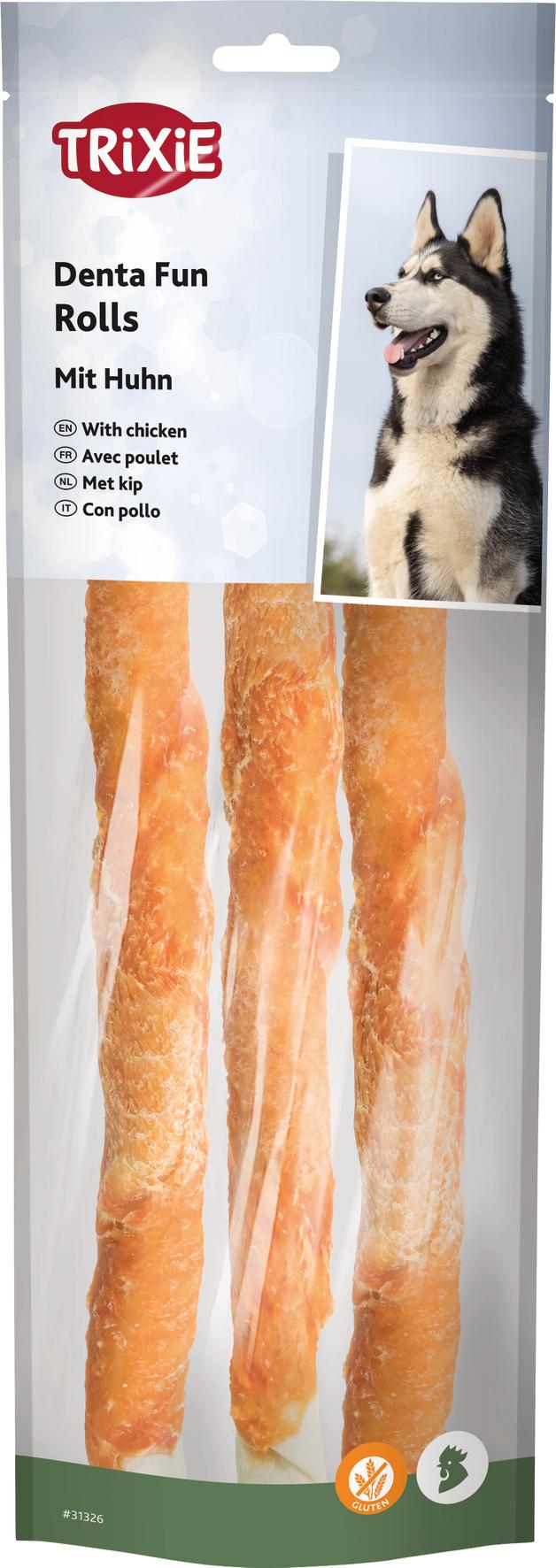 Trixie Hundesnack DentaFun Kaurollen Huhn