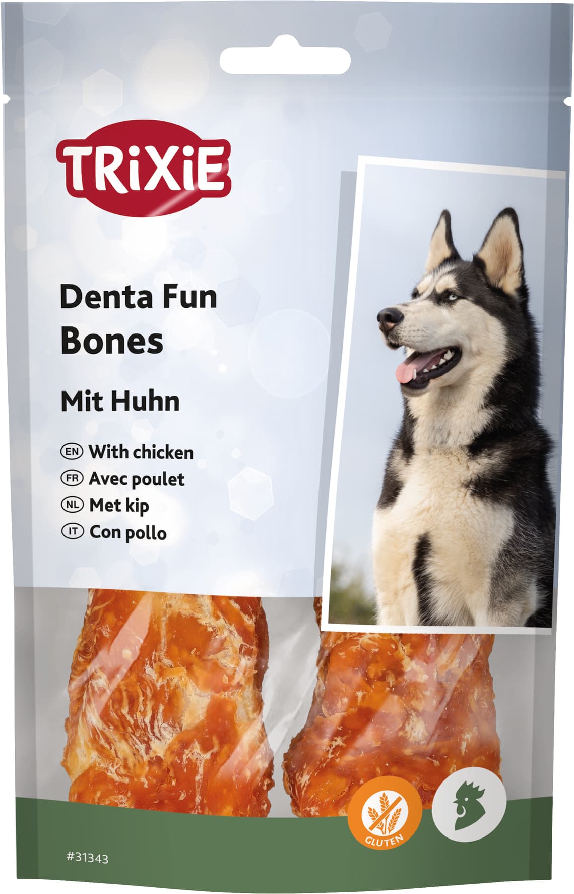 Trixie DentaFun Kauknochen mit Huhn 2 x 60g 