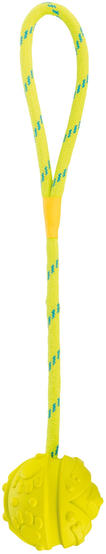 Trixie Hundezubehör Naturgummi Ball am Seil schwimmfähig ø7cm/35cm 