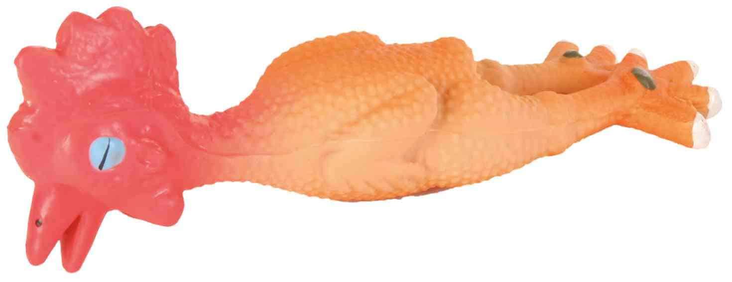 Trixie Latex Huhn mit Squeaker 15 cm Hunde Spielzeug