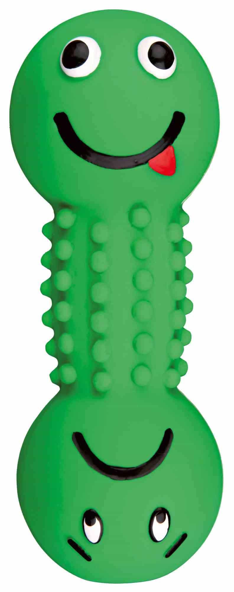 Trixie Latex Smiley-Hantel Squeaker 19 cm Hunde Spielzeug