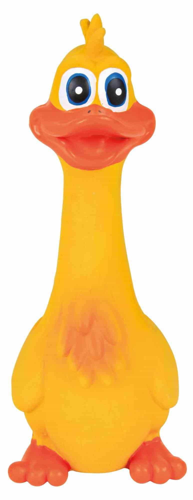 Trixie Latex Ente Original-Tierstimme 20 cm Hunde Spielzeug