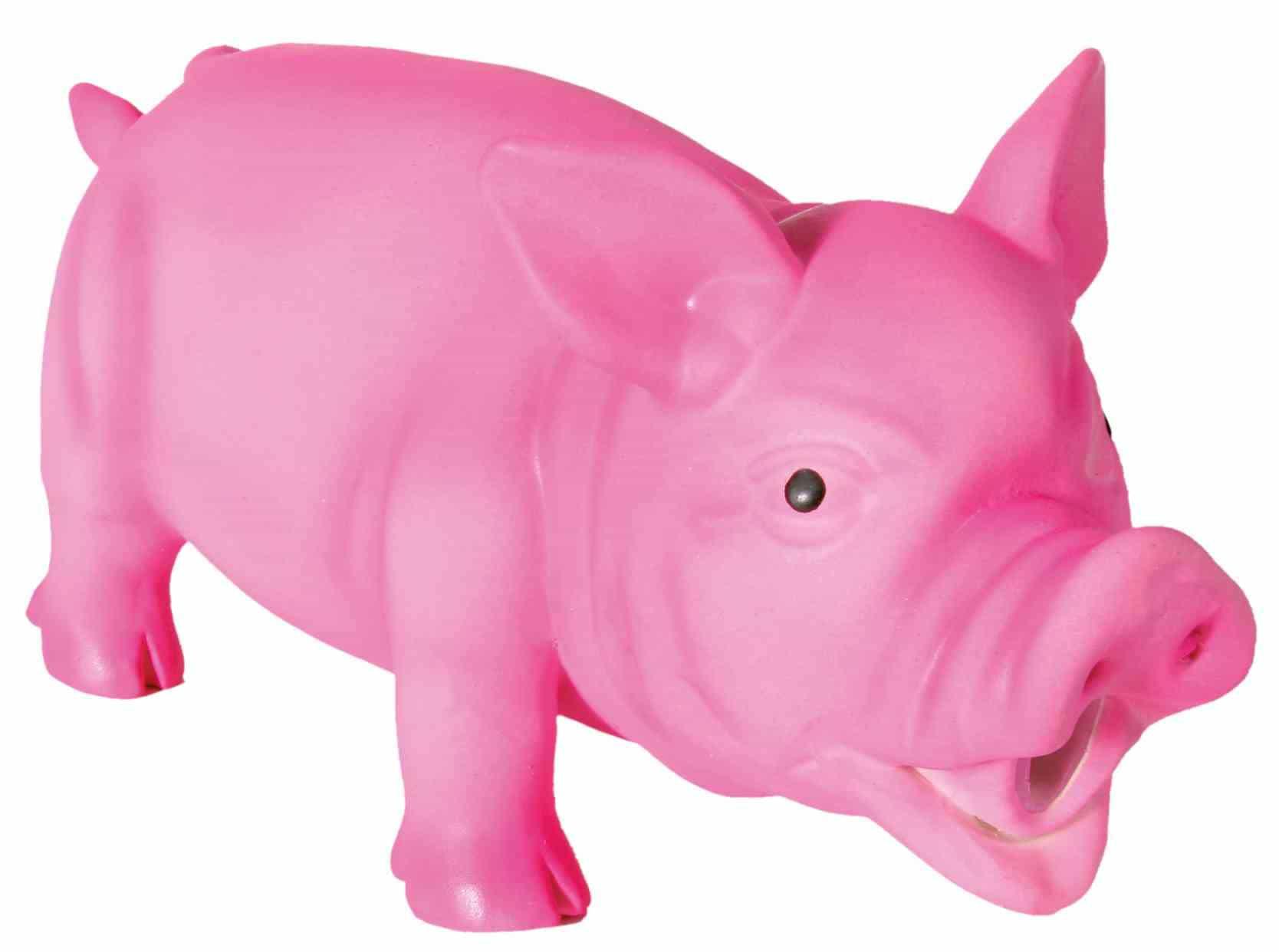 Trixie Latex Schwein mit Original-Tierstimme 23 cm Hunde Spielzeug