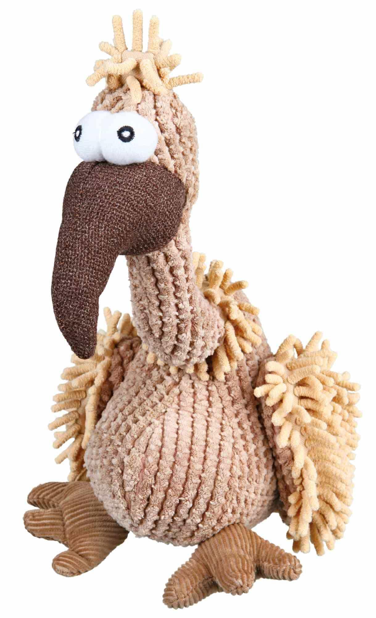 Trixie Plüsch Geier Gustav mit Squeaker 28 cm Hunde Spielzeug
