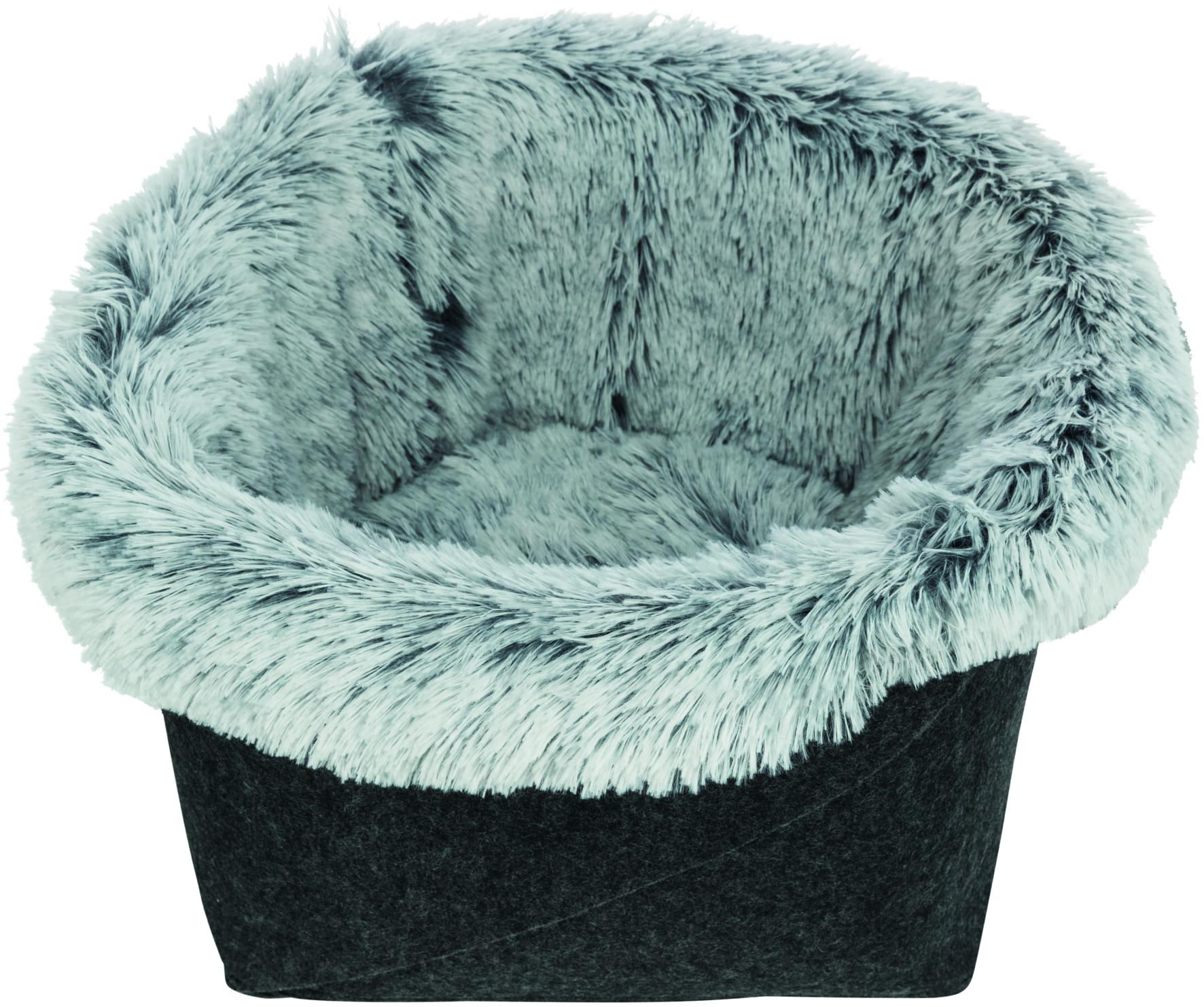 Trixie Bett Harvey, anthrazit-weiß, Filz, Maße:ø 33 × 27 cm Katzen-Schlafplatz