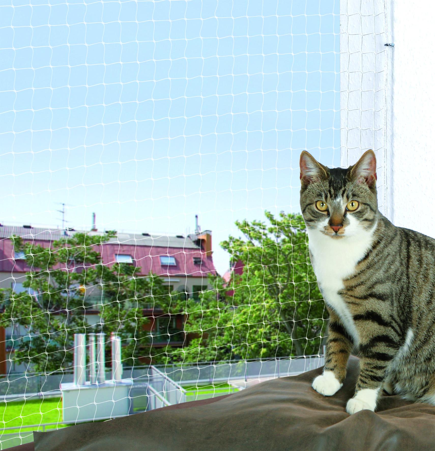 Trixie Katzenzubehör Cat Schutznetz transparent 4×3m