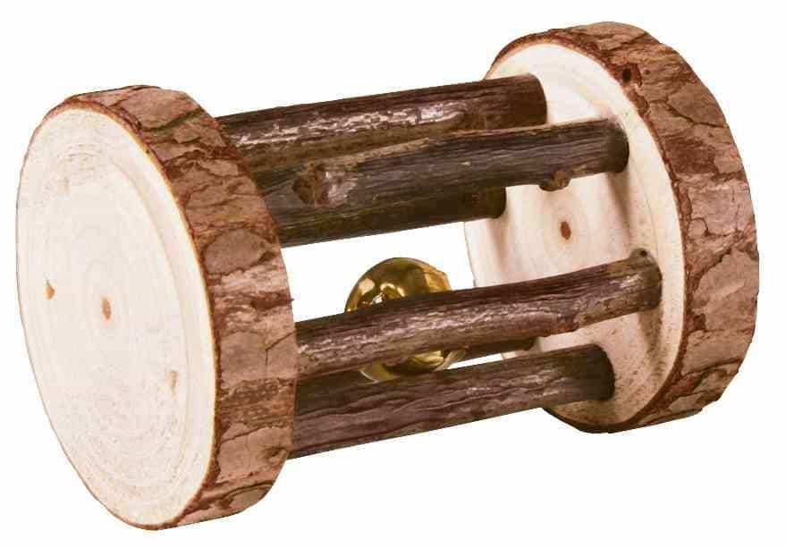 Trixie Natural Living Spielrolle mit Schelle ø 5 × 7 cm Nager Spielzeug