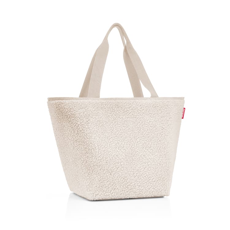 Reisenthel Daily Shopper Teddy Sand, Borsa Shopping 14L, Pratica E Lineare, Con Fondo Rigido