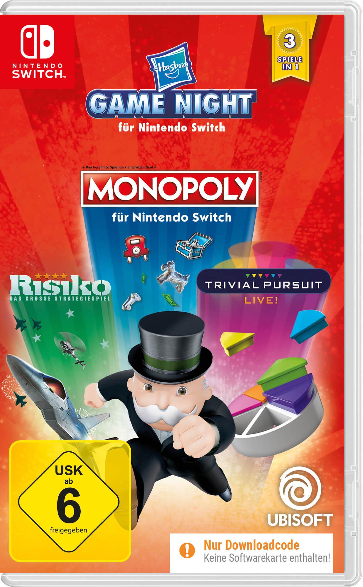 Hasbro Game Night (Monopoly, Risiko, Trivial Pursuit)