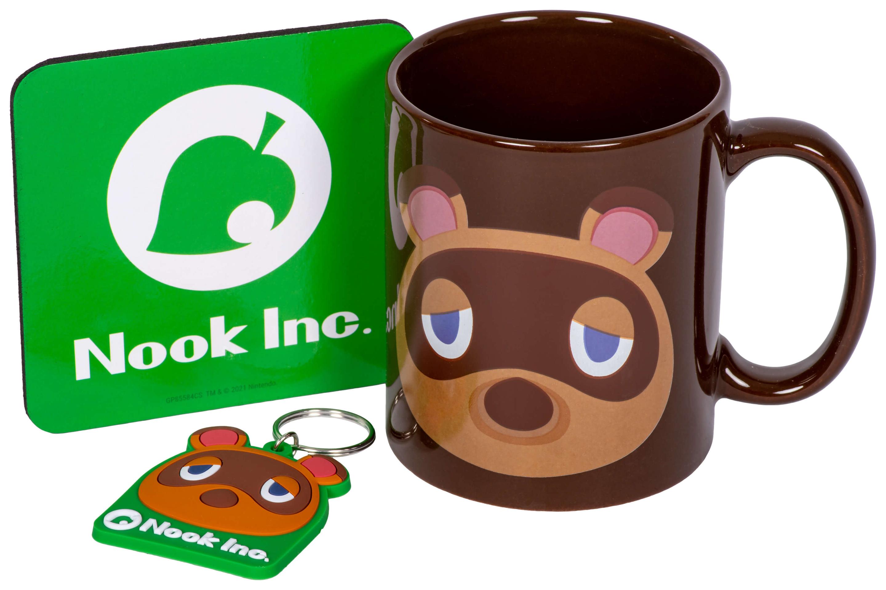Produktbild Geschenkset (Tasse, Untersetzer&Schlüsselanhänger) - Animal Crossing - Tom Nook 2 von 2