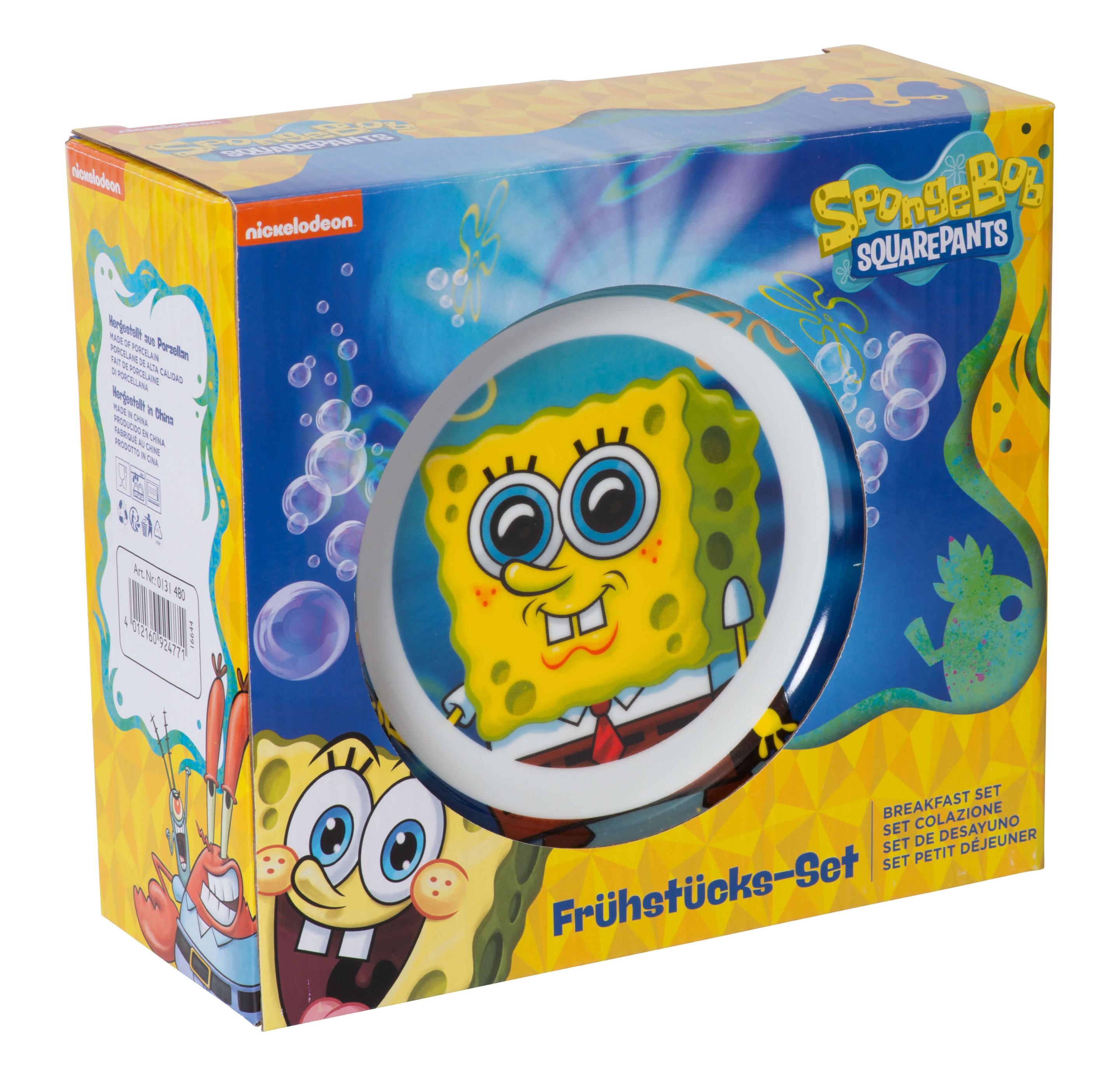 Produktbild Frühstücksset (Schale, Teller, Tasse) - SpongeBob 2 von 2