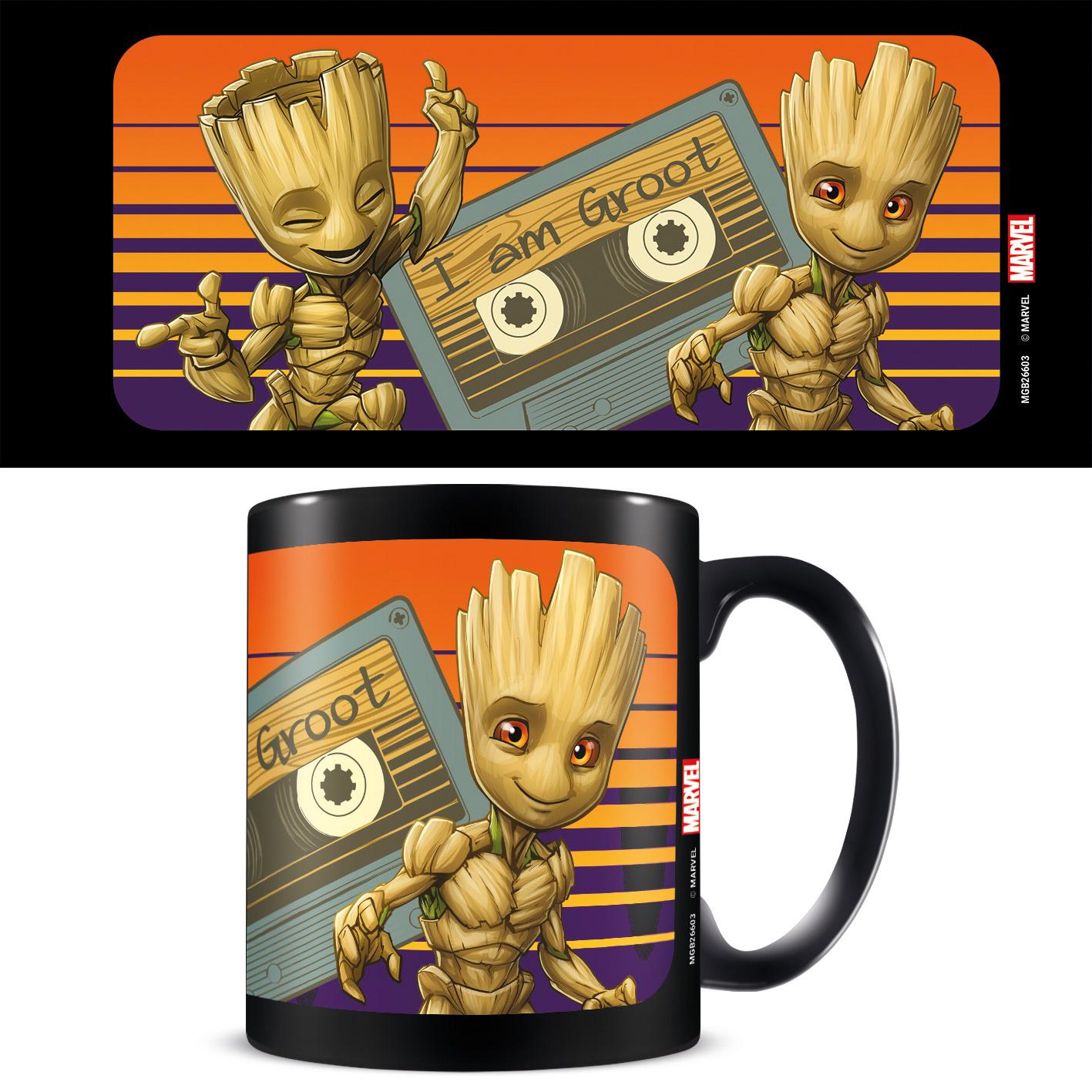 Tasse koloriert - Guardians of the Galaxy (Groot Sunset)