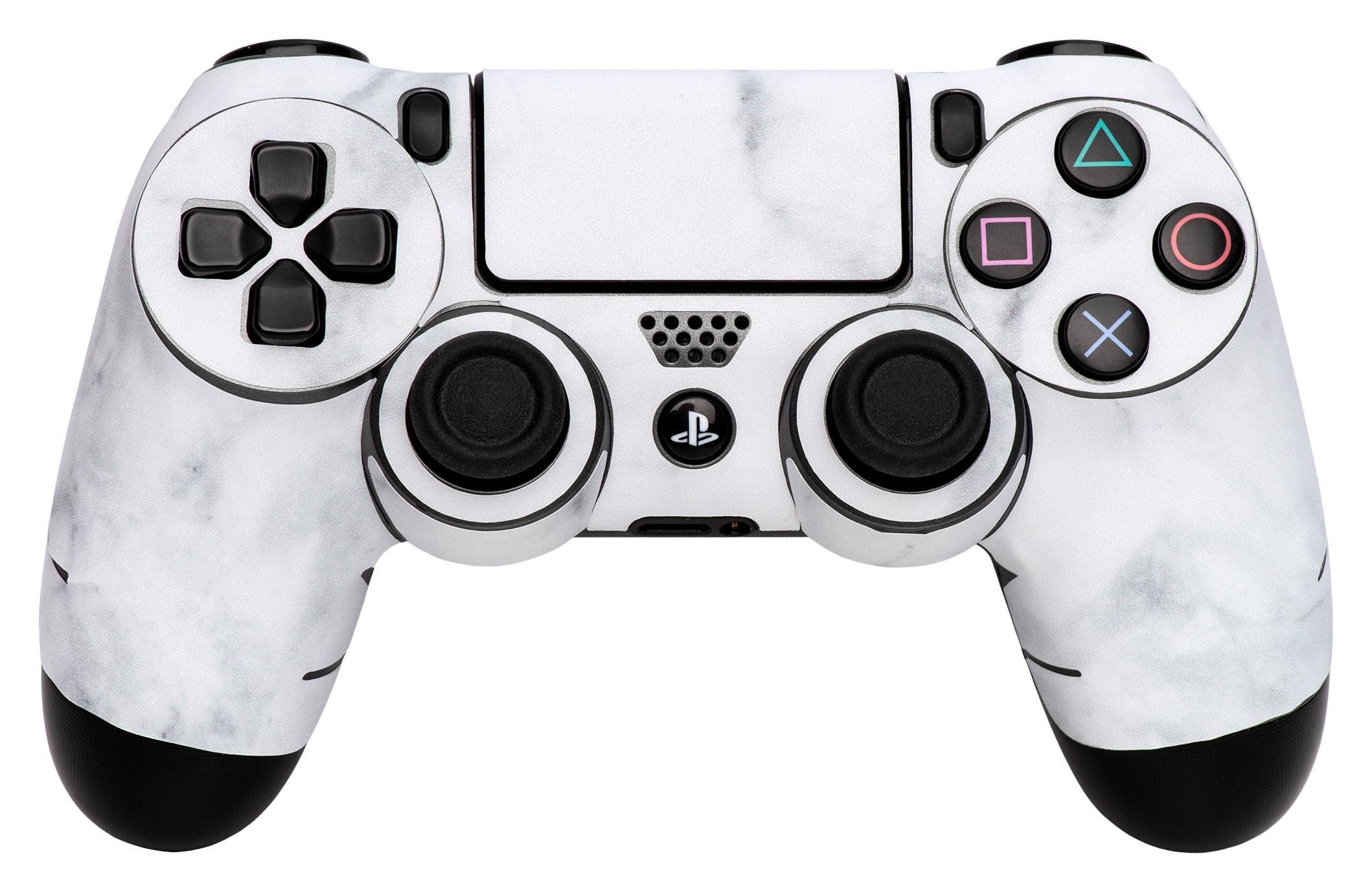Skins - Sticker für PS4 Controller (White Marble)
