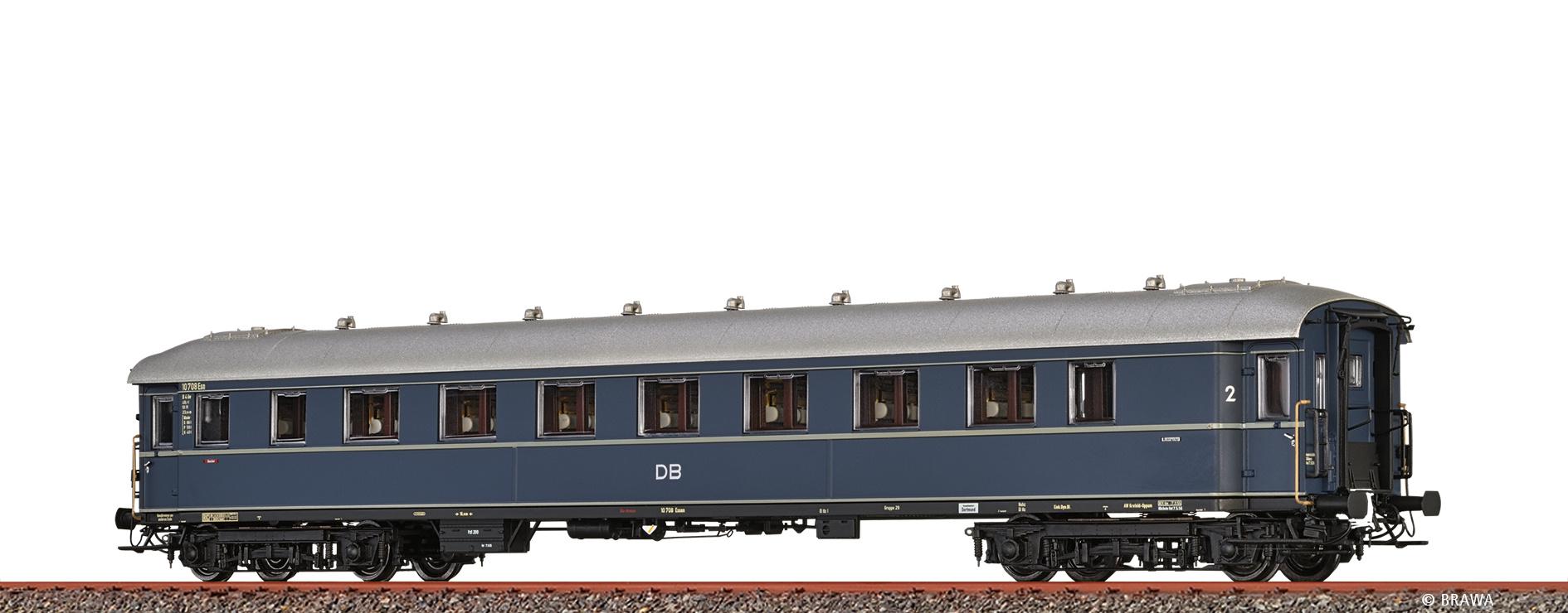 BRAWA H0 46412  - SCHNELLZUGWAGEN B4ÜE-28/ 52 „F-ZUGWAGEN” DER DB