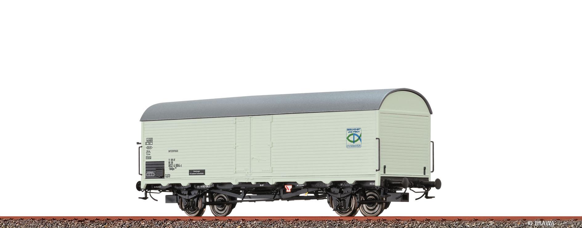BRAWA H0 47628  - KÜHLWAGEN IBDLPS 383"INTERFRIGO GESUNDHEIT&FISCH CUXHAVEN"DER DB