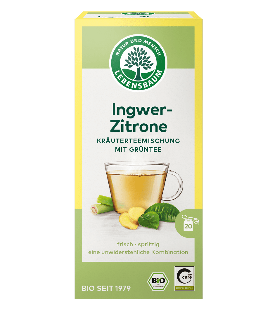 Lebensbaum Bio Grüntee Ingwer Zitrone