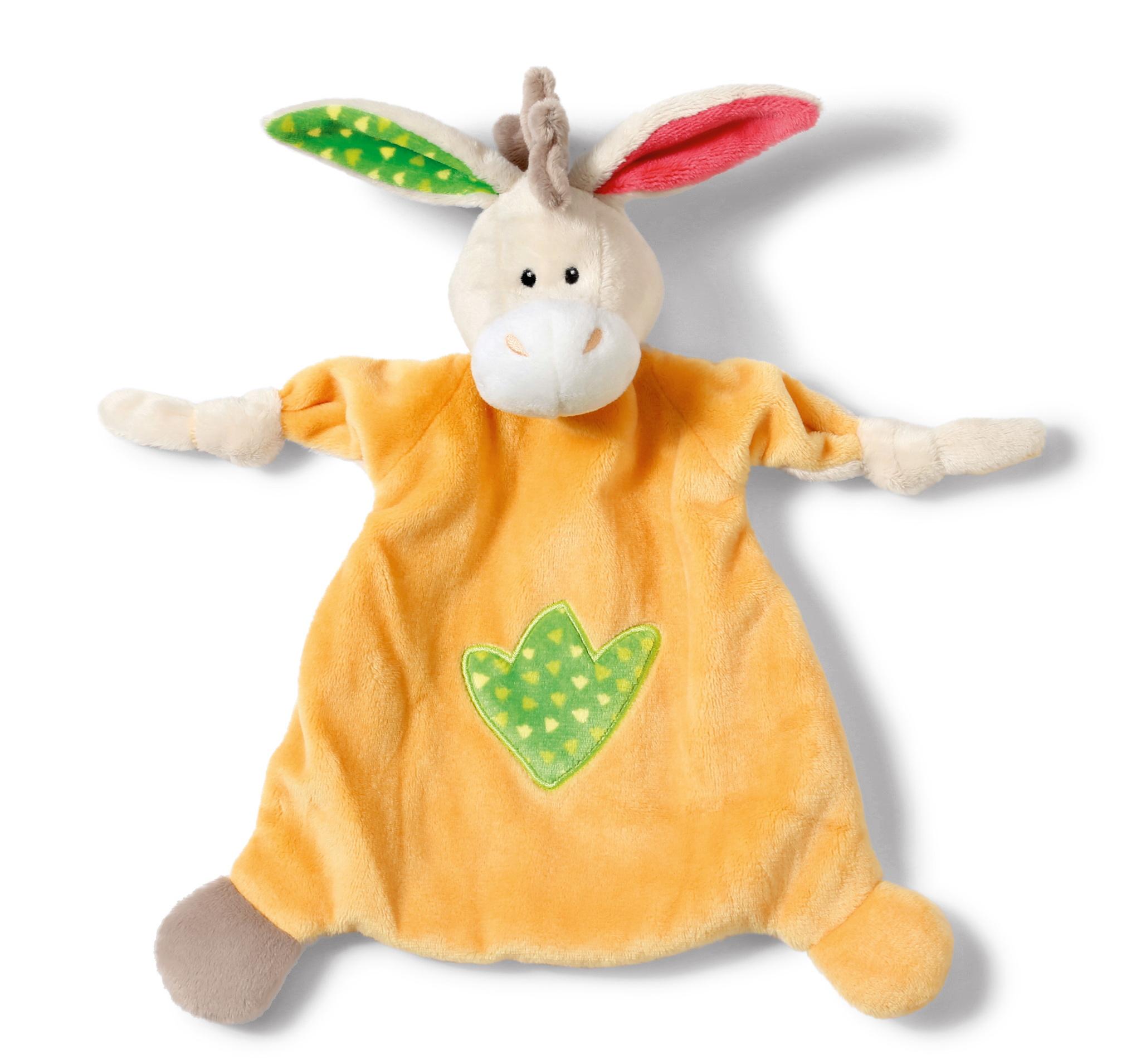 NICI Schmusetuch Esel 25x25cm 39241