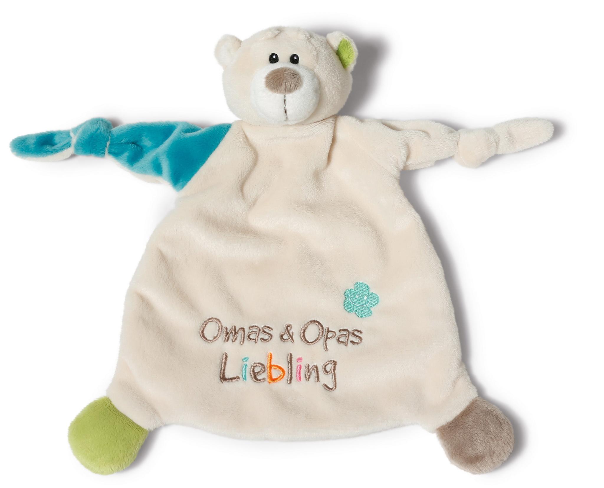 NICI Schmusetuch Bär"Omas&Opas Liebling"