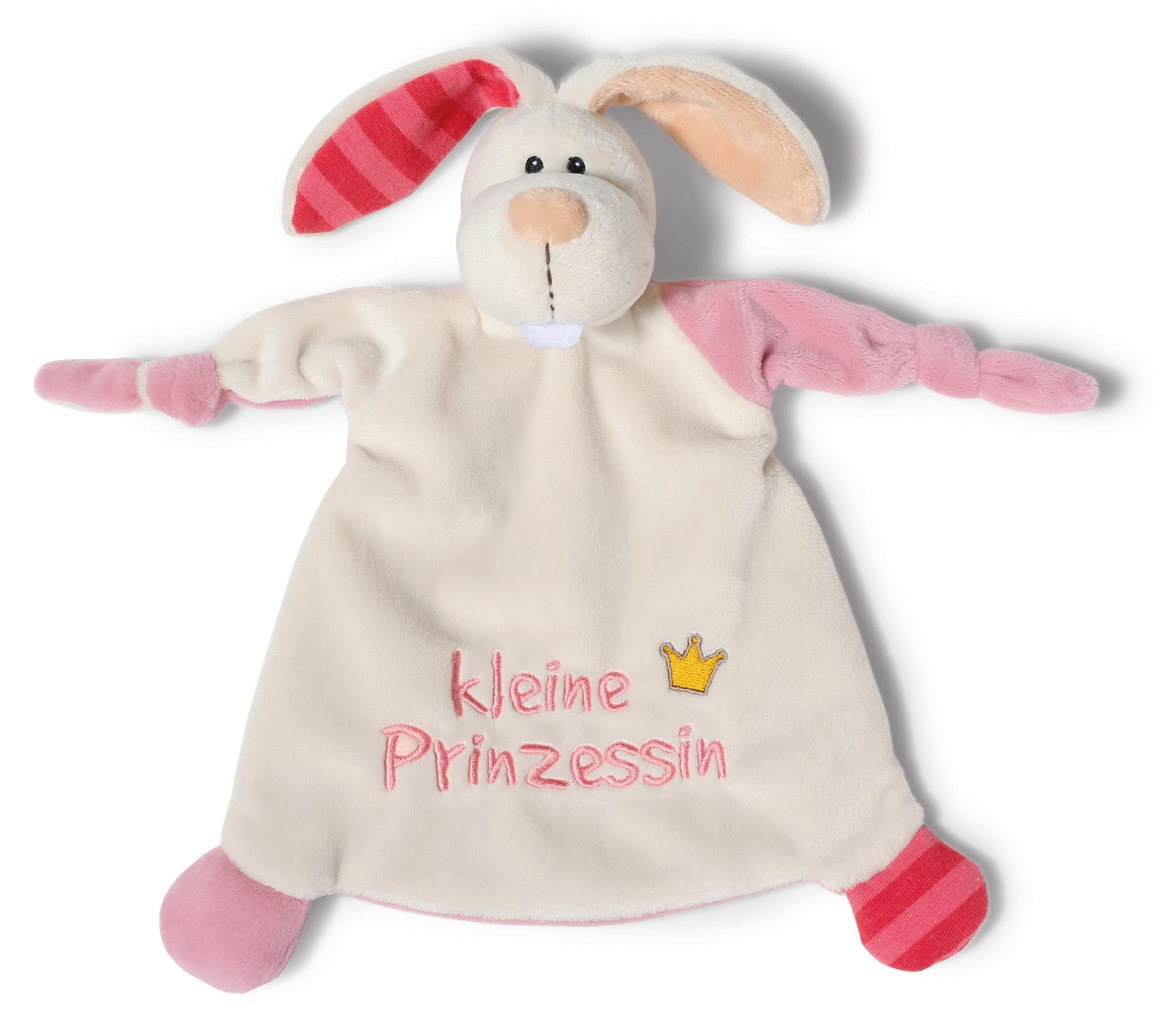NICI Schmusetuch Hase"kleine Prinzessin"25x25cm 40042