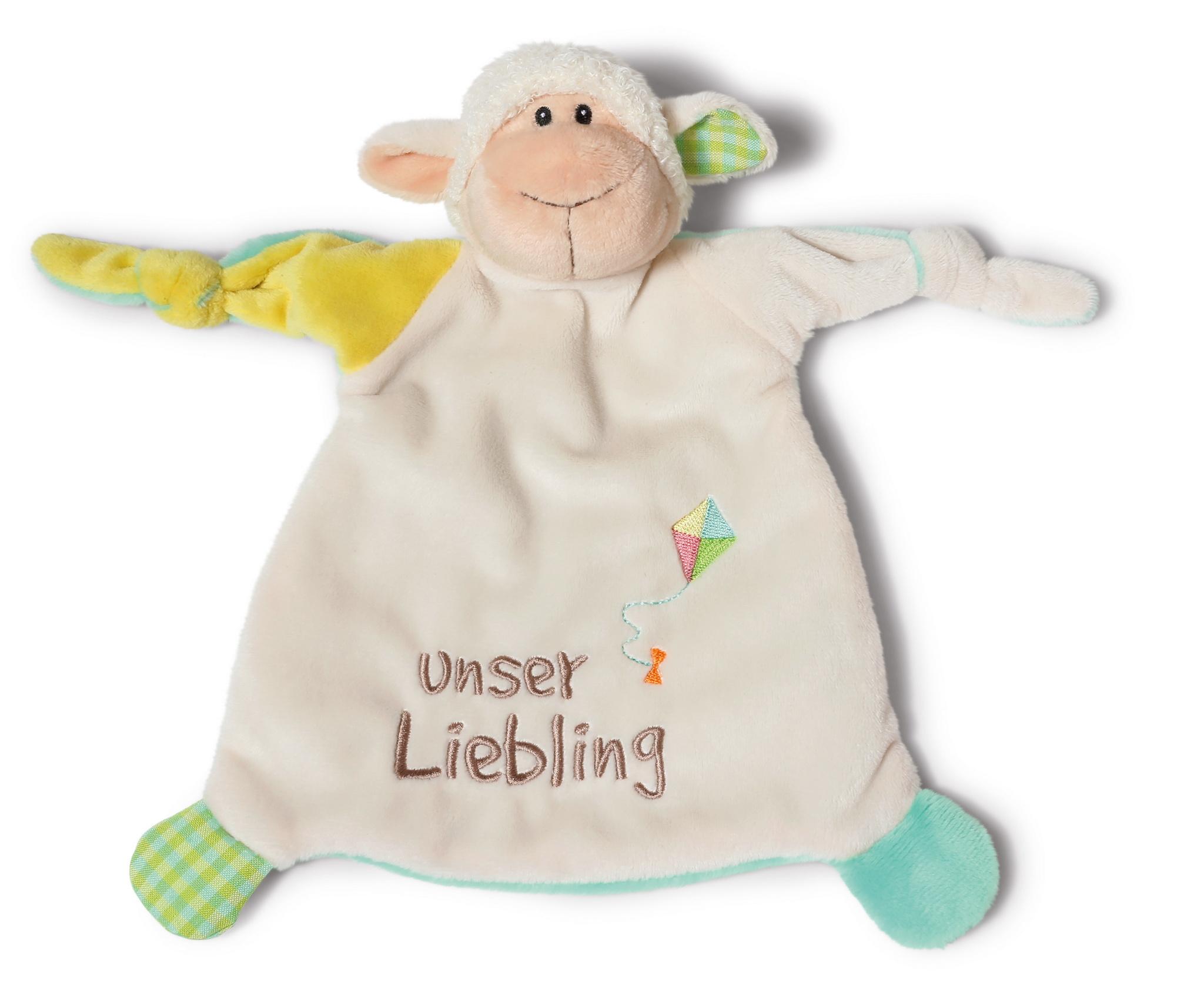 NICI Schmusetuch Lamm"unser Liebling"25x25cm 40044