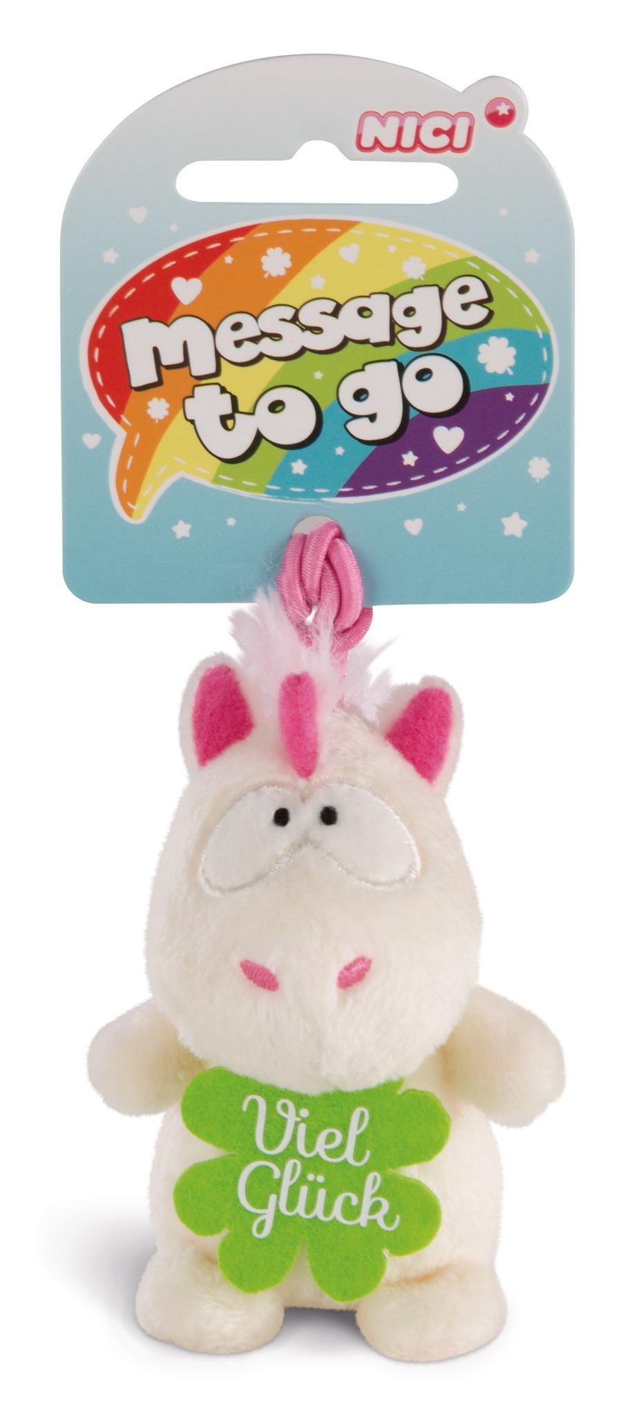 NICI Einhorn Theodor Viel Glück 8cm mit Loop