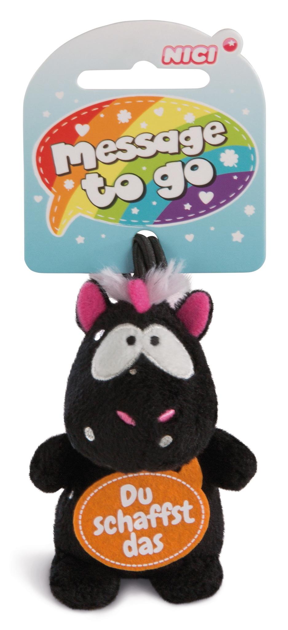NICI Einhorn Carbon Flash Du schaffst das 8cm mit Loop