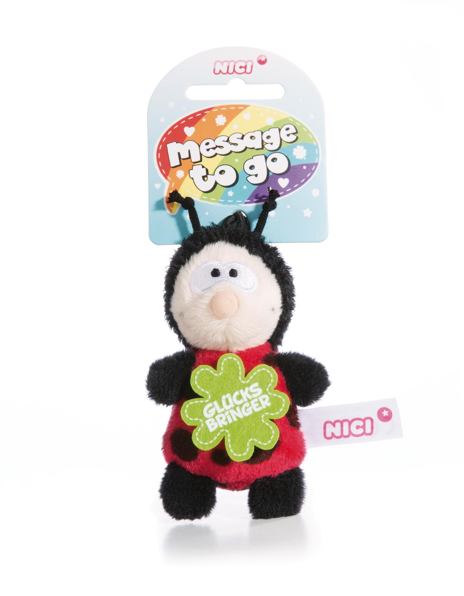NICI Marienkäfer Glücksbringer 8cm mit Loop