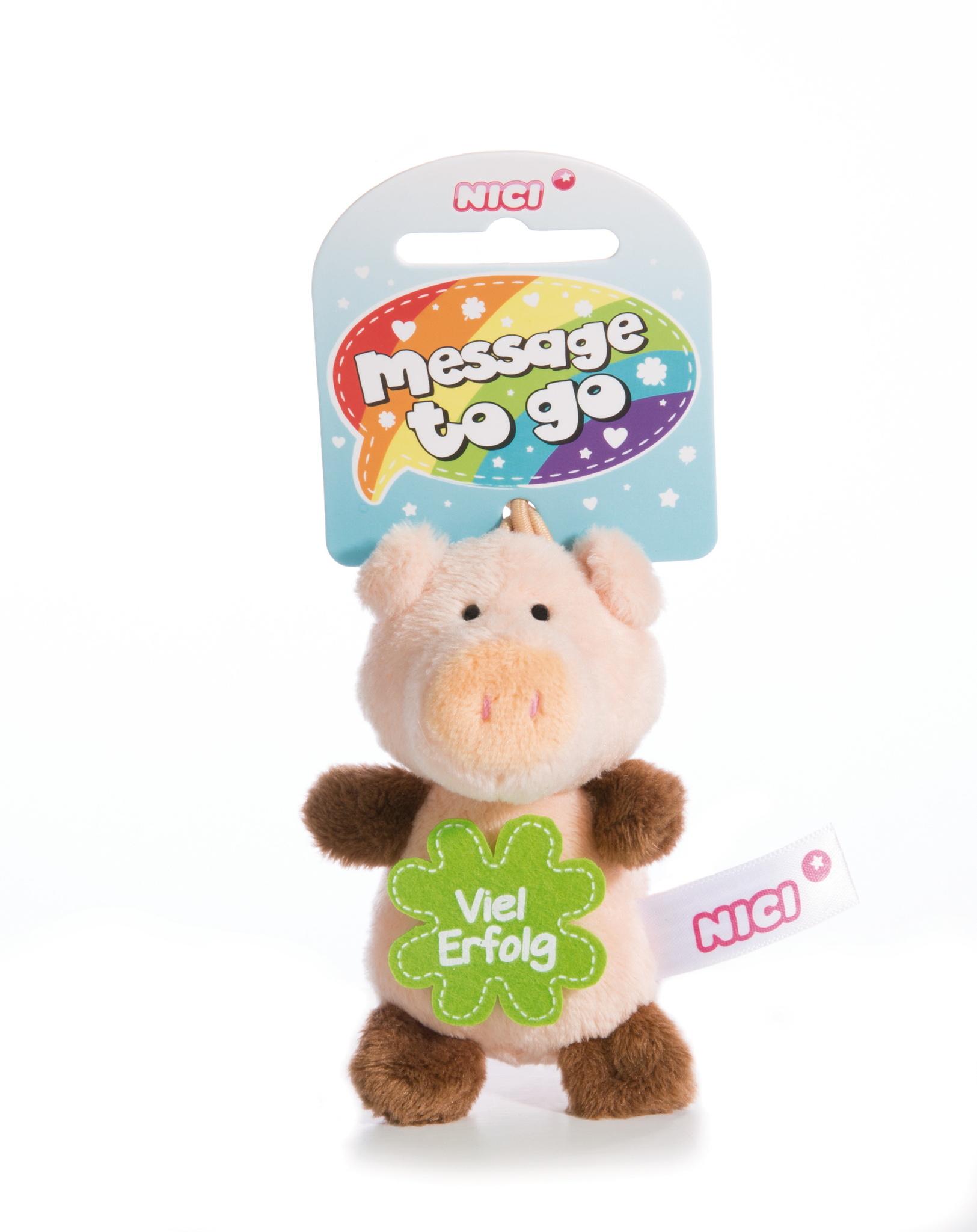 NICI Schwein Viel Erfolg 8cm mit Loop