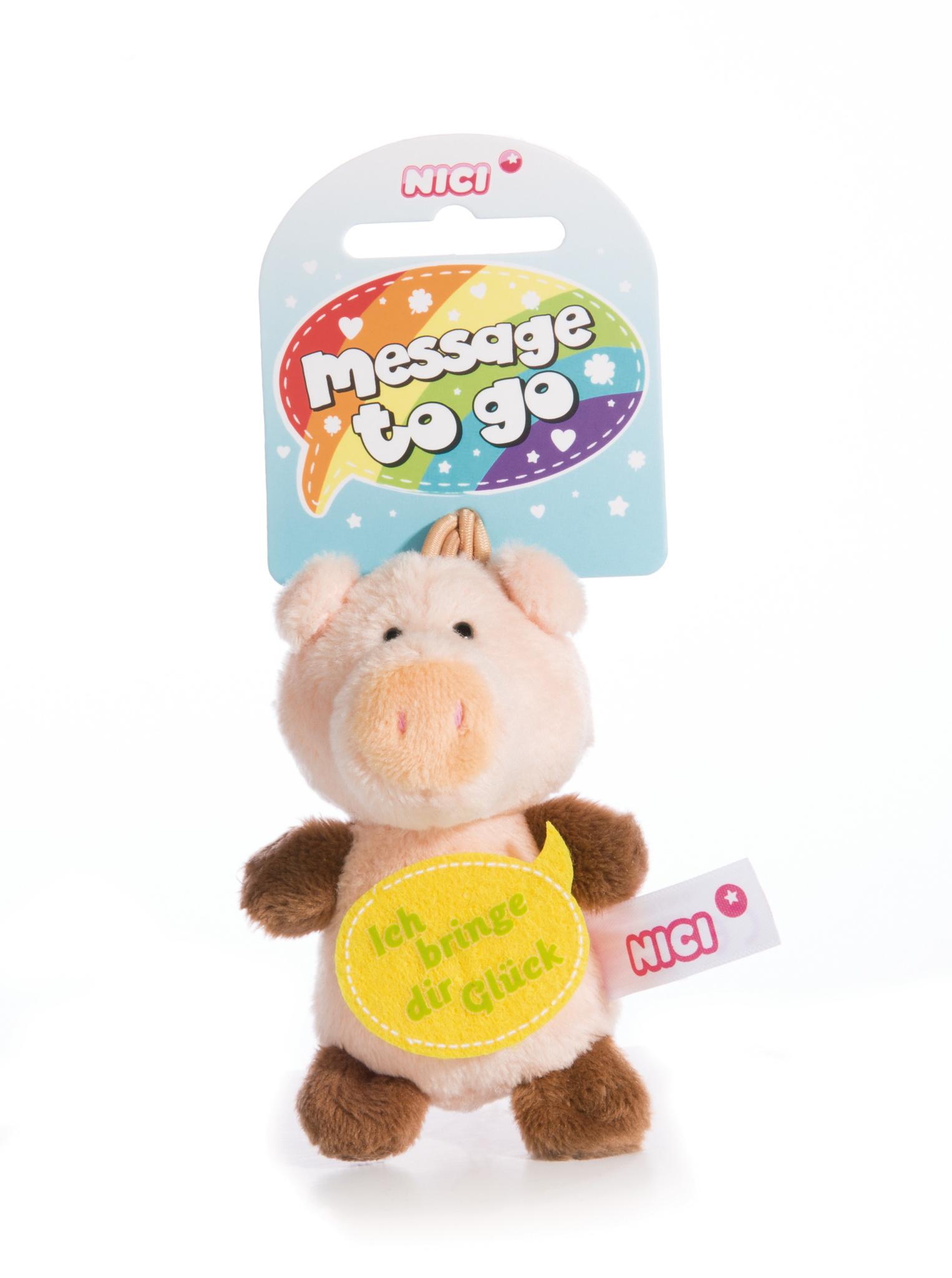 NICI Schwein Ich bringe dir Glück 8cm mit Loop