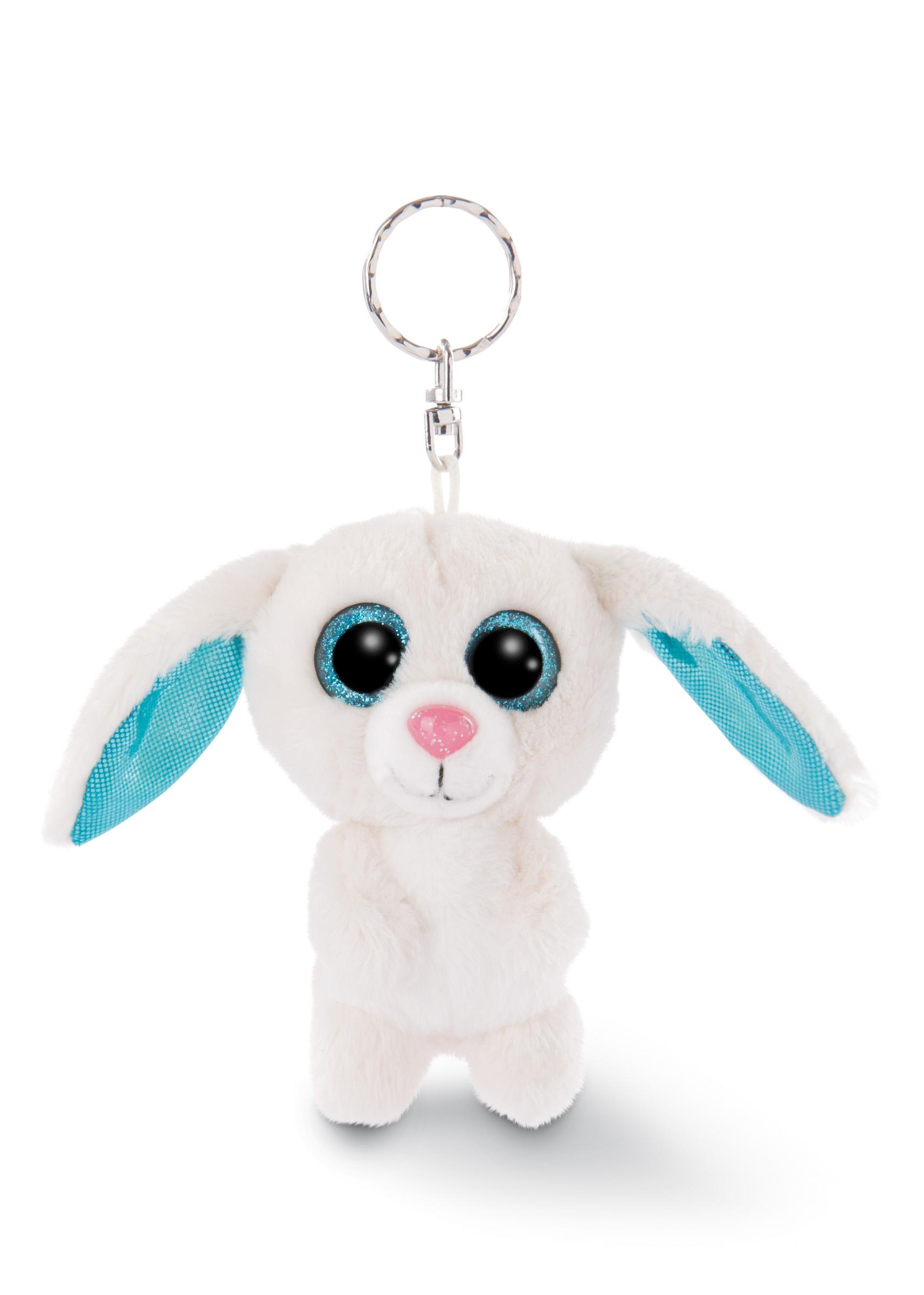 NICI Glubschis Schlenker Hase Wolli-Dot 9cm Bean Bag Schlüsselanhänger