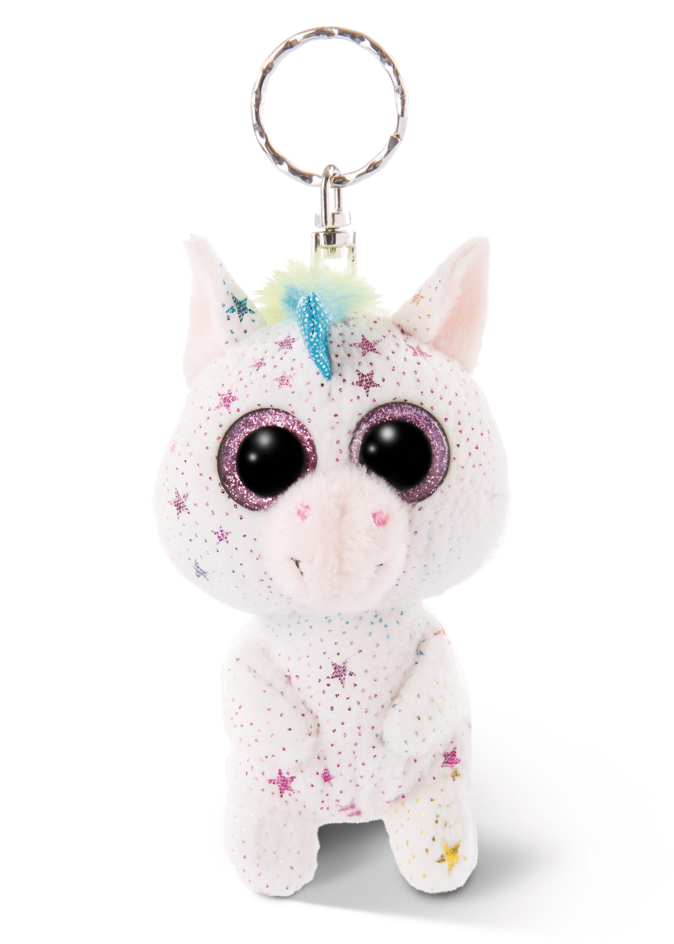 NICI Glubschis Schlenker Einhorn Uberto 9cm Bean Bag Schlüsselanhänger