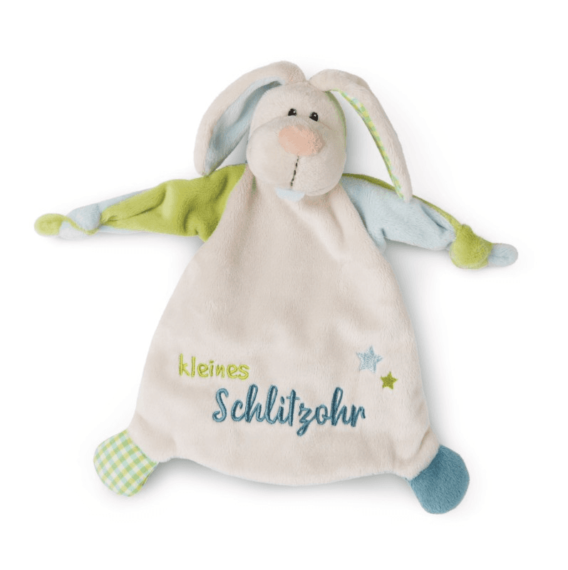 NICI 47131 Schmusetuch Hase "Kleines Schlitzohr"